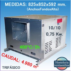 CAJA VENTILACION CASALS 400ºC/2h BVFC 10/10 0,75 Kw.