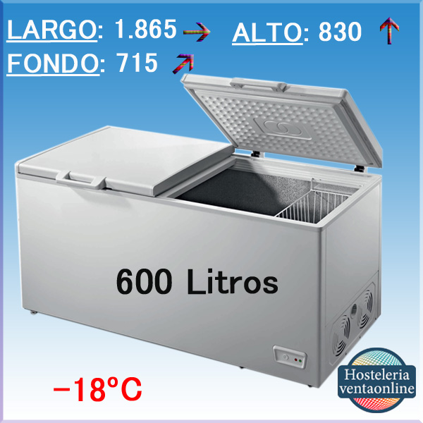 Arcón Congelador Savemah Gran Capacidad UDD 600 BK