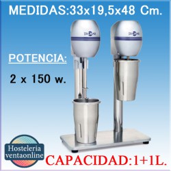 Batidor de bebidas irimar BBE D METALIZADO