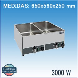 BAÑO MARIA ELECTRICO GN 1/1 DOBLE