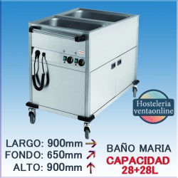 Carro Baño María con Armario Caliente BMAC-2M