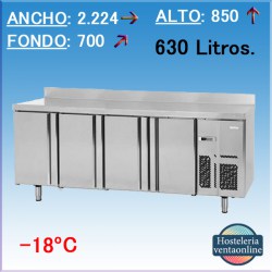 MESA REFRIGERADA PRE-INSTALADA INFRICO BMGN 2450 GRBT