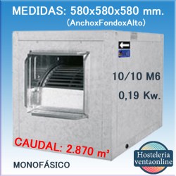 CAJA VENTILACION CASALS BOX BD 10/10 M6 0,19 Kw