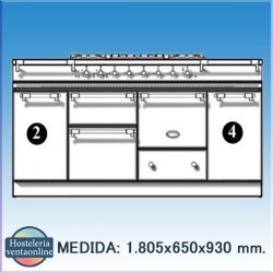 Piano-Cocina Gastronómico CHAGNY 1800 Lacanche