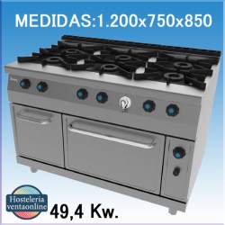 Cocina a gas 761 Chef