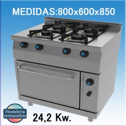 Cocina a gas 614