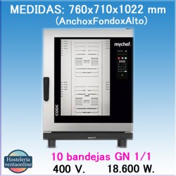 HORNO MYCHEF COOK MASTER 10 GN 1/1