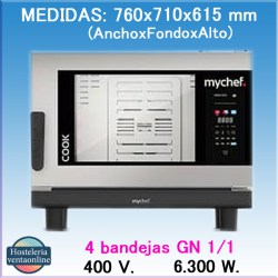 HORNO MYCHEF COOK MASTER 4 GN 1/1