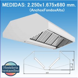 Campana Central 2250x1675x680 mm.