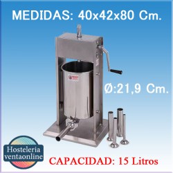 Embutidora Manual de 15 Litros Vertical
