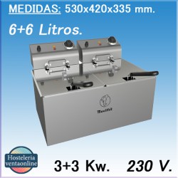 Freidora MOVILFRIT DC 6+6