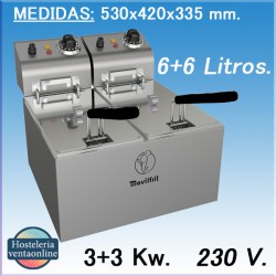 Freidora MOVILFRIT FA 6+6