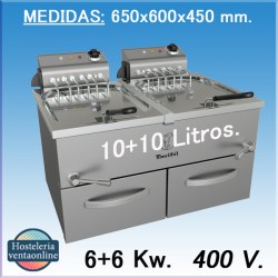 Freidora MOVILFRIT FAH-10+10 400