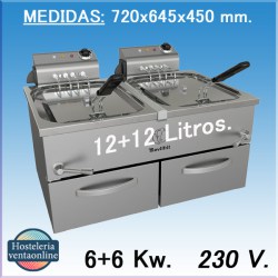 Freidora MOVILFRIT FAH-12+12 230