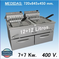 Freidora MOVILFRIT FAH-12+12 400