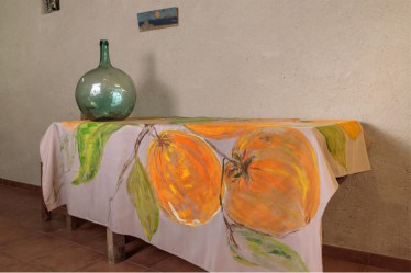 Manteles pintados a mano Estilo Frutas