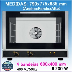 Horno Eléctrico Pastelería/Panadería EKA EKF 464 P