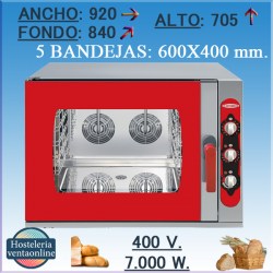 Horno electrico CONBEQ conveccion ONIX 5S