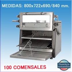 HORNO PIRA 70 XL LUX INOX ED PUERTA ELEVABLE 100 COMENSALES A BUEN PRECIO