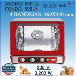Horno electrico CONBEQ conveccion Topaz