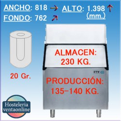 ITV MAQUINA HIELO QUASAR 150C