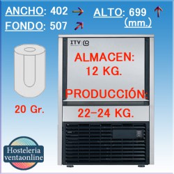 ITV MAQUINA HIELO QUASAR 20C PLUS