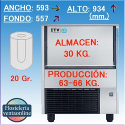 ITV MAQUINA HIELO QUASAR 60C