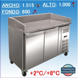 Mesa Preparación Pizzas PZ2600TN