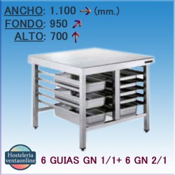 MESA SOPORTE HORNO 110x95x70 Cm