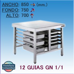 MESA SOPORTE HORNO 85x75x70 Cm