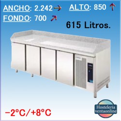 MESA REFRIGERADA PIZZAS EDENOX MPG-225 HC GR