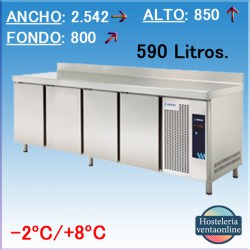 MESA REFRIGERADA 4 PUERTAS EDENOX MPP-250 HC