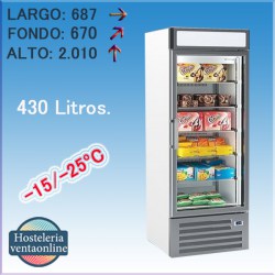 Expositor Congelación Vertical Infrico NEC401FS
