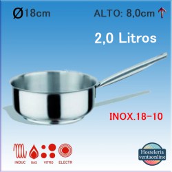 PUJADAS Cazo Recto Bajo Ø18cm P201.018