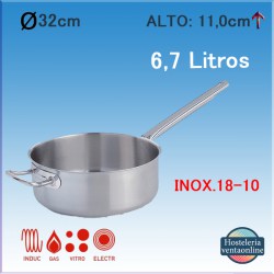 PUJADAS Cazo Recto Bajo Ø32cm P201.032