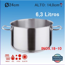 PUJADAS Cacerola Alta Sin Tapa Ø24cm P216.024