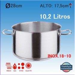 PUJADAS Cacerola Alta Sin Tapa Ø28cm P216.028