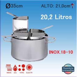 PUJADAS Conjunto Cacerola + 4 Colapastas Ø35cm P223.035