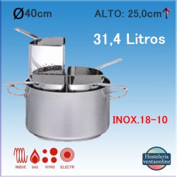 PUJADAS Conjunto Cacerola + 4 Colapastas Ø40cm P223.040