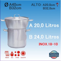 PUJADAS Conjunto Cuscusera Bombeada Ø40cm P240.040