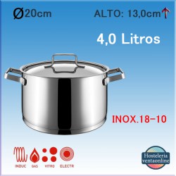 PUJADAS Cacerola Alta Con Tapa Ø20cm P458.020