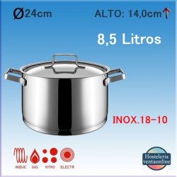 PUJADAS Cacerola Alta Con Tapa Ø24cm P458.024