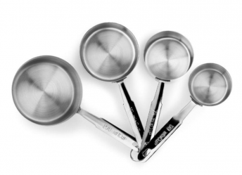 Juego 4 cazos de medidas inox