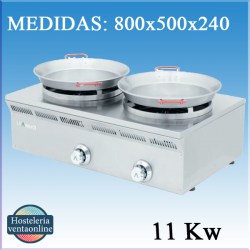 Paellero doble a gas Mainho ELPA-82G