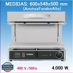 Salamandra Eléctrica Ultrarrápida Tecnoinox QSE60/4CB