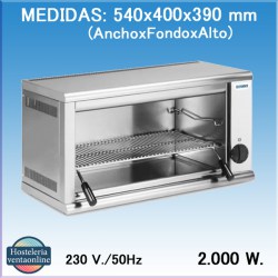 Salamandra Eléctrica Ultrarrápida Tecnoinox QSEF1/0