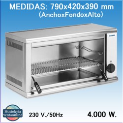 Salamandra Eléctrica Ultrarrápida Tecnoinox QSEF2/2