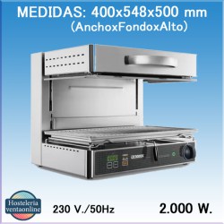 Salamandra Eléctrica Ultrarrápida Tecnoinox QSET40/0CB