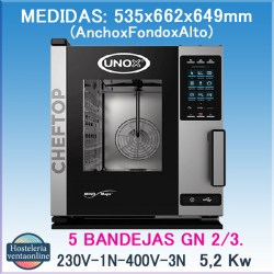 Horno UNOX Eléctrico XECC-0523-EPRM