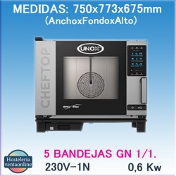 Horno unox Gas XEVC-0511-GPRM